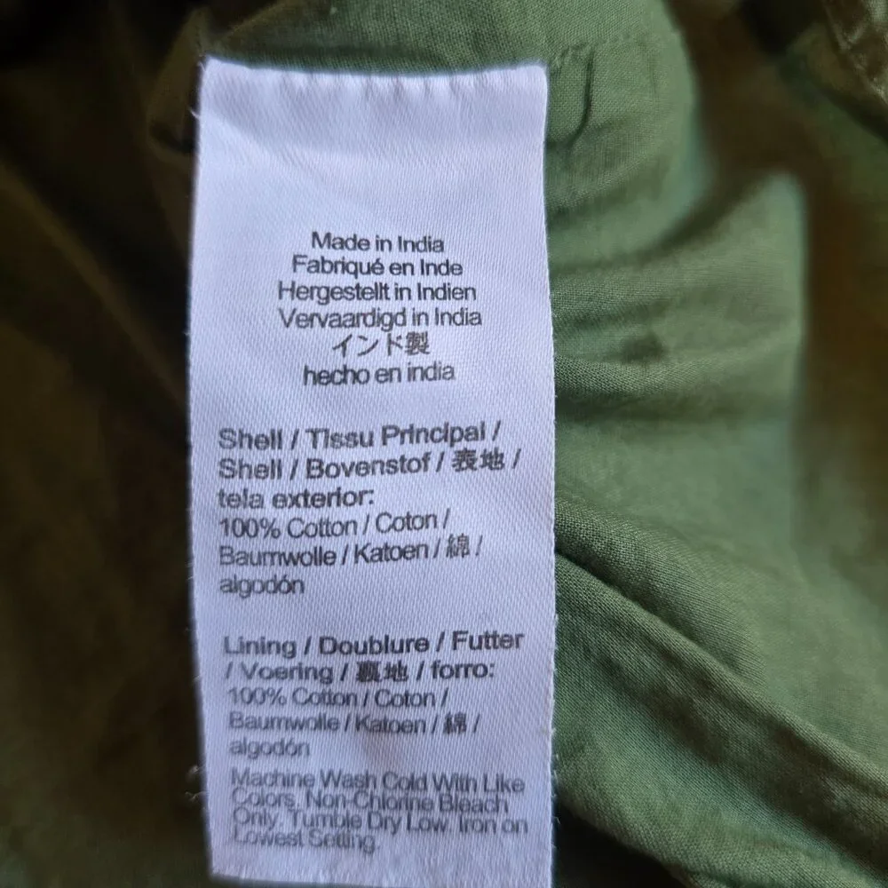 CREW CUTS by j CREW Army Green Dress sz 6